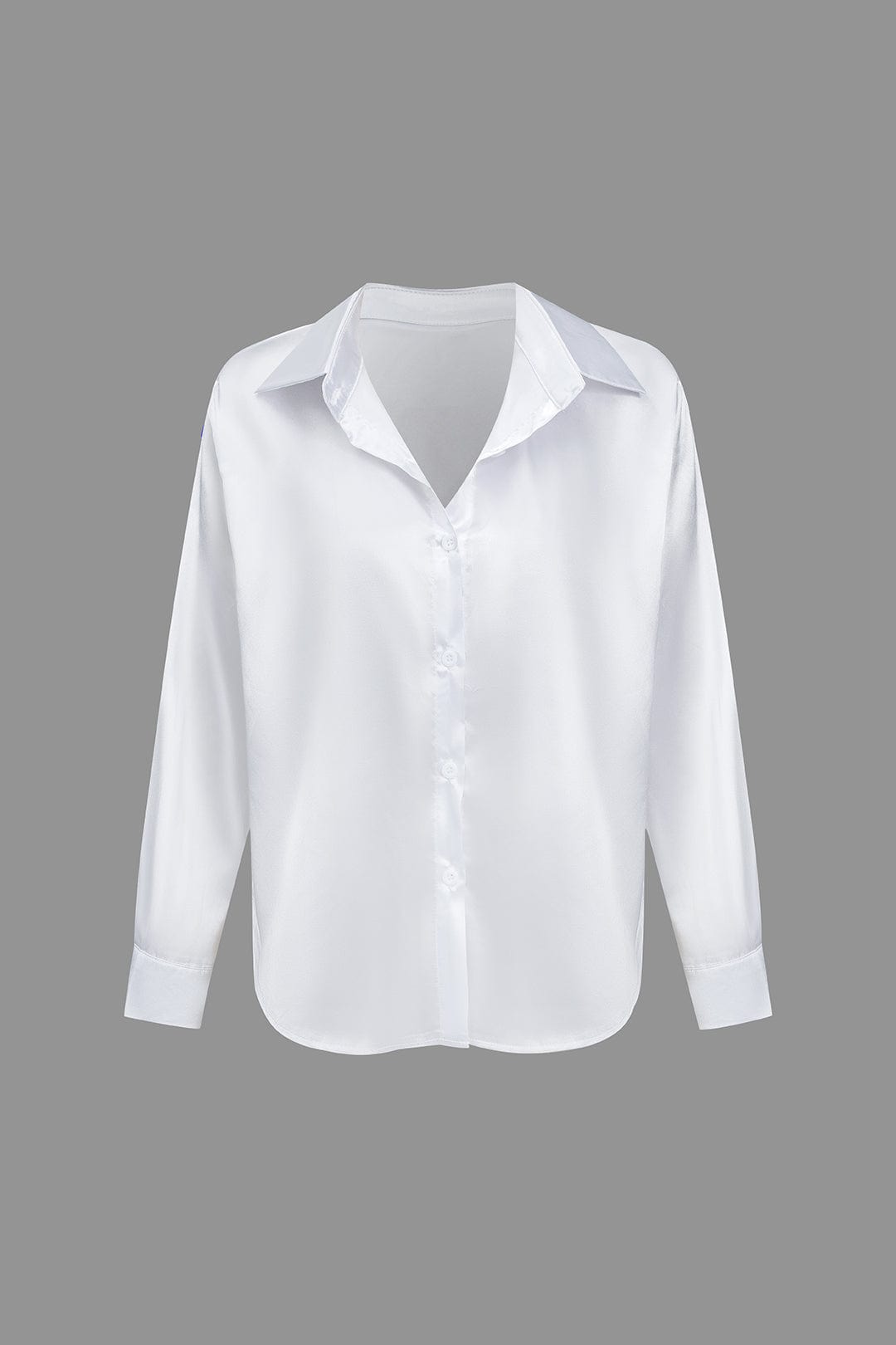 Florentine | Elegante Langarm-Bluse aus seidigem Satin