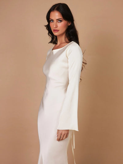 Sophie | Langärmliges Maxikleid – Fließender Schnitt für Eleganz und Komfort Zendoo.de