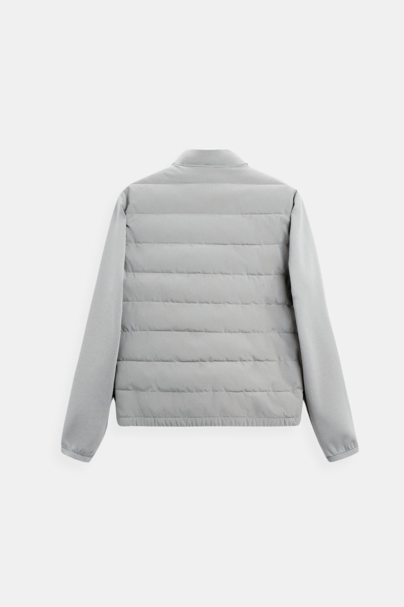 Luca – Moderne Herren-Steppjacke in Cremeweiß und Grau
