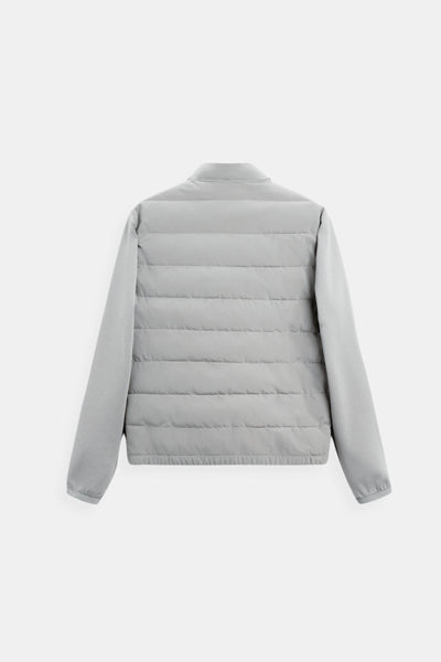 Luca – Moderne Herren-Steppjacke in Cremeweiß und Grau