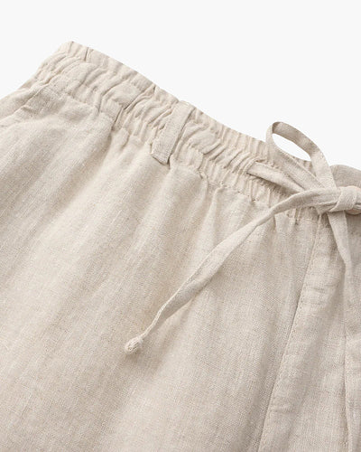 Waylon | Lightweight Herren Sommer Leinen-Shorts mit Kordelzug