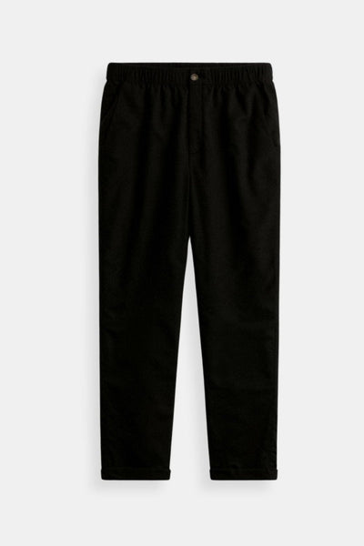 Killian | Beige Herren-Hose mit elastischem Bund und Knopfverschluss