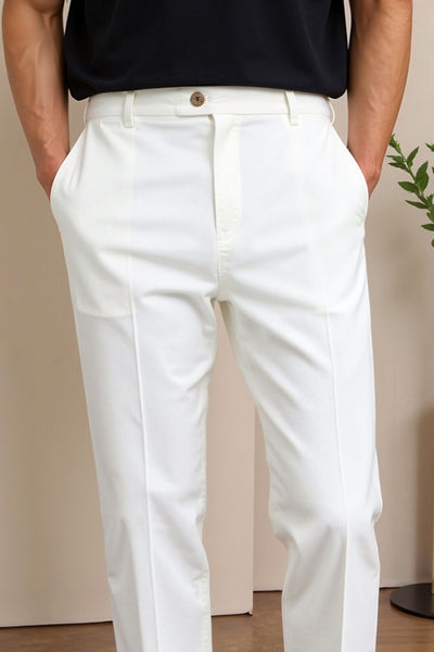 Herren-Chinohose in Weiß – Eleganz und moderner Stil