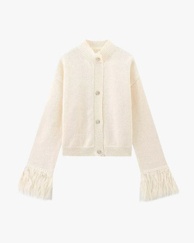 Manon | Strickjacke mit Knöpfen und Federärmeln