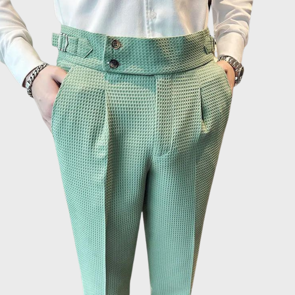 Noah | Karierte Herren Hose mit hohem Bund