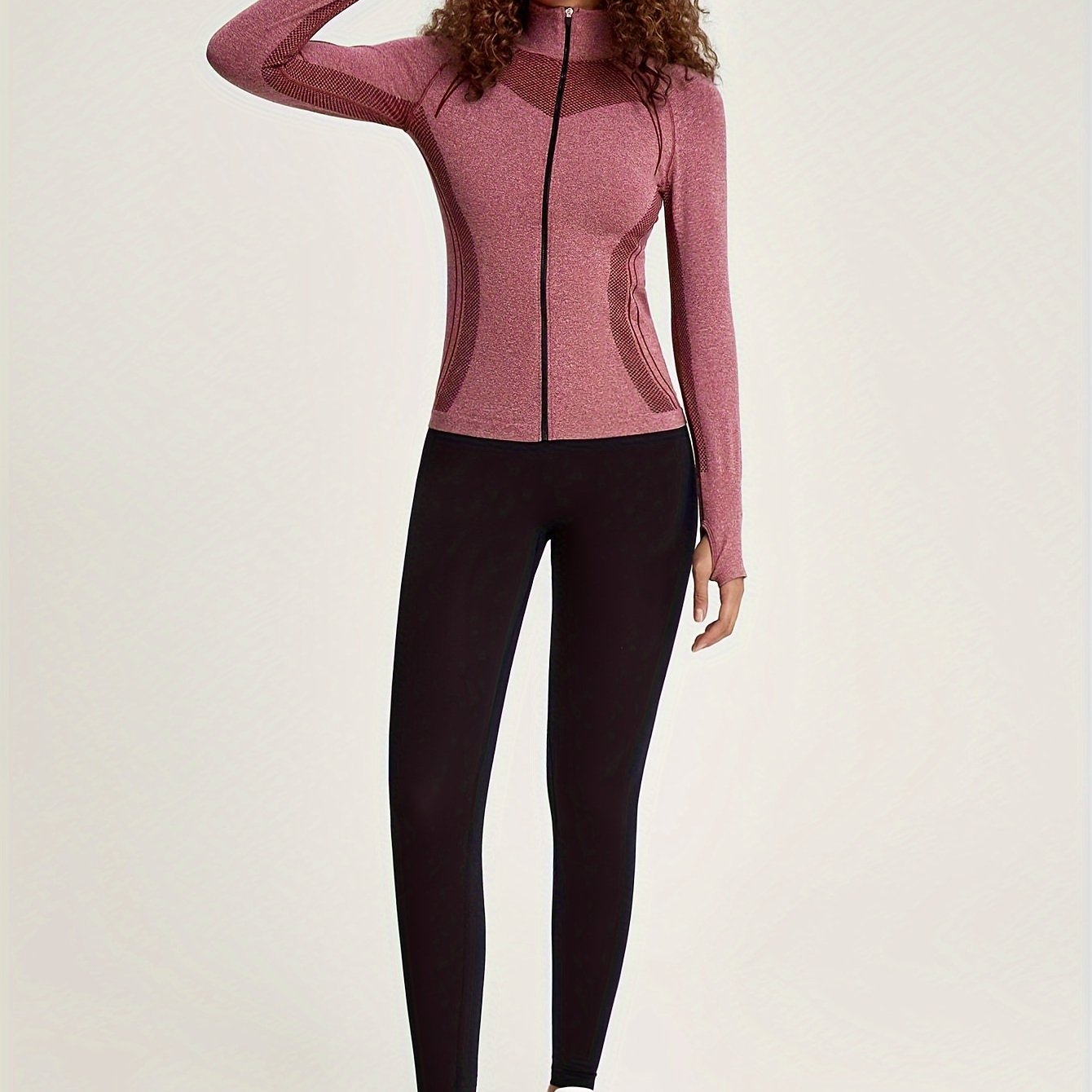 Elisa | Nahtlose Sportjacke mit Reißverschluss