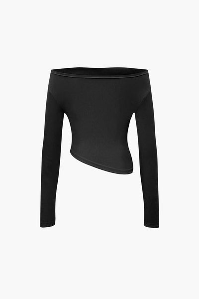 Daniela | Elegantes Zweiteiler-Set mit Asymmetrischem Oberteil & Weiten Hosen