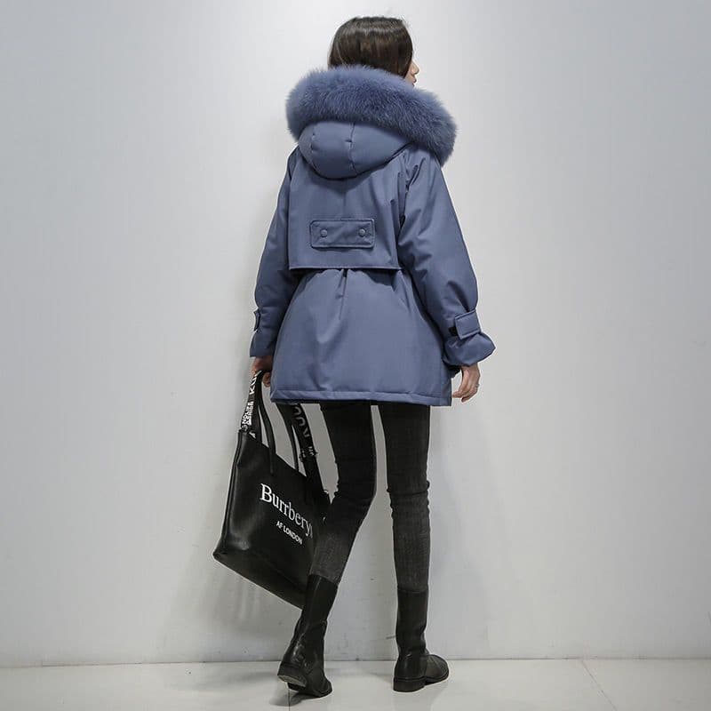 Gertrud | Damen Winterparka mit kuscheligem Fellkragen