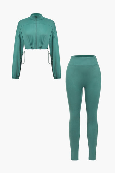 Naya | Sportliches Zweiteiler-Set mit Cropped-Jacke & Leggings