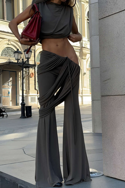 Sasha | Elegantes Zweiteiler-Set mit drapierten Details