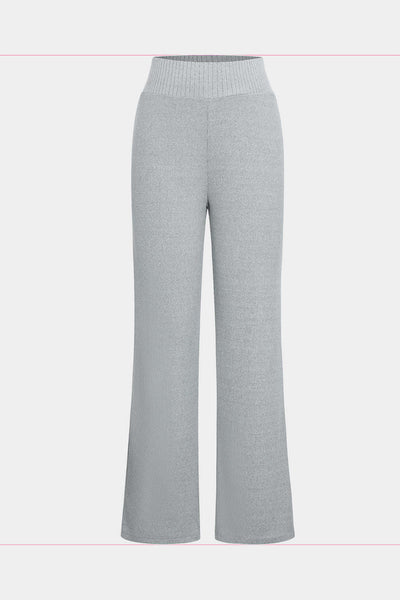 Selina | Kuscheliges Strick-Zweiteiler-Set mit Hoodie & Weitbein-Hose