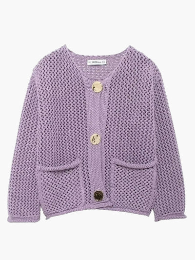 Lya | Grobstrick-Strickjacke
