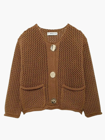 Lya | Grobstrick-Strickjacke