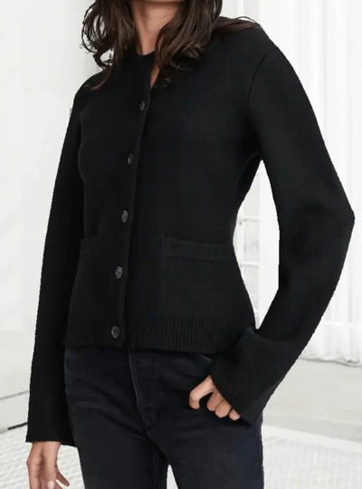 Maria | Klassische Damen-Strickjacke mit Knopfleiste Zendoo.de