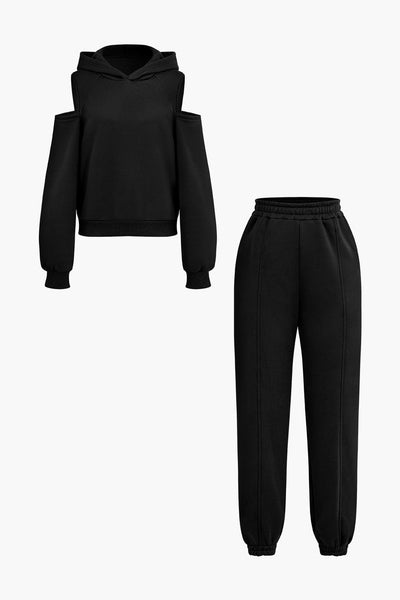 Evangeline | Sportliches Hoodie-Set mit Cut-Outs