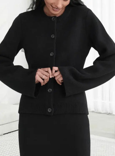 Maria | Klassische Damen-Strickjacke mit Knopfleiste Zendoo.de
