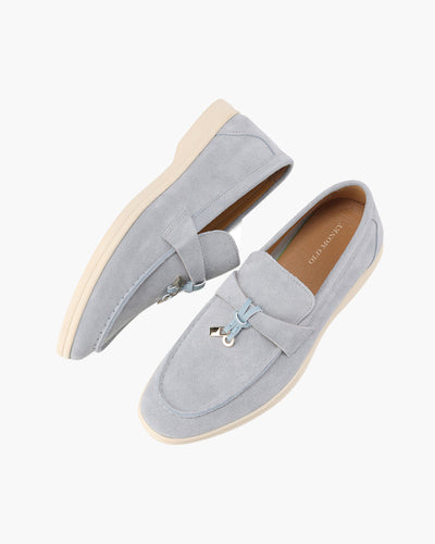 Charlotte | Old Money Style Wildleder Loafer mit Tassel-Detail