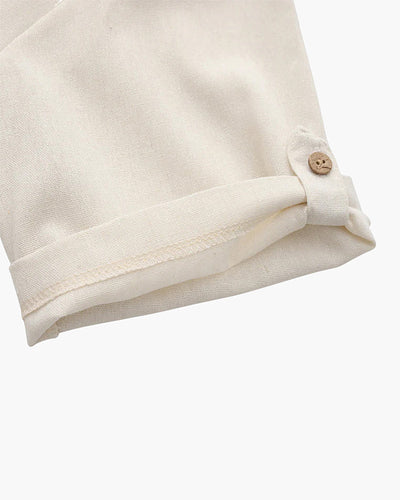 Thiago | Sommer Herren Poloshirt aus Leinen mit Brusttasche