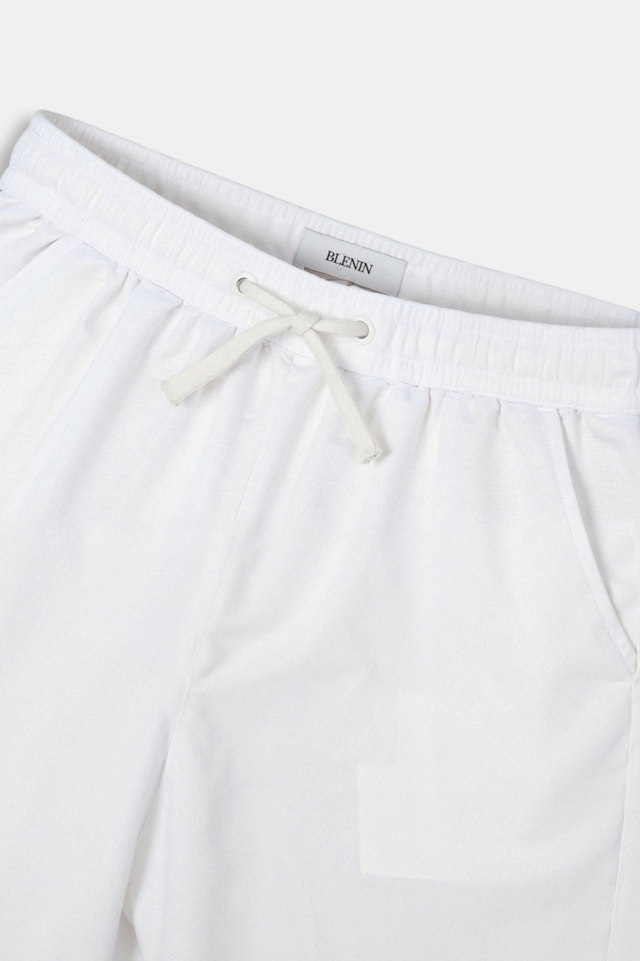 Leonardo | Herren-Loungebundhose in Weiß mit Kordelzug