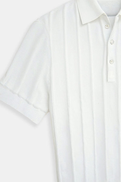 Elegantes Herren-Polohemd in Weiß – Minimalistisch und Zeitlos