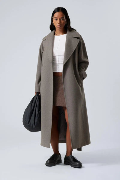 Emilia | Langer Wollmantel im Oversize-Stil Zendoo.de