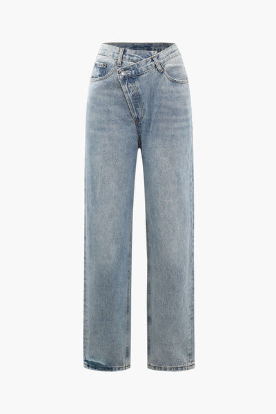 Cornelia | Damenjeans mit asymmetrischem Bund