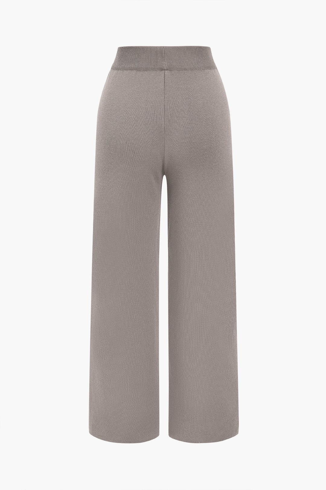 Rosina | Klassisches Strick-Zweiteiler-Set mit Cardigan & Wide-Leg-Hose