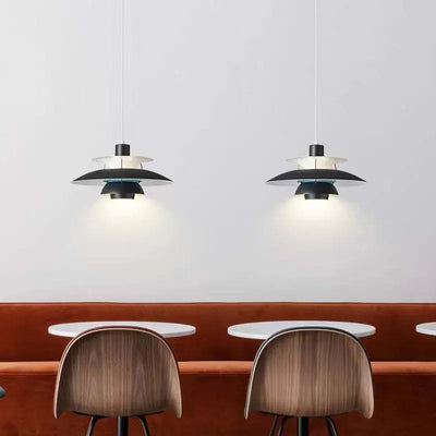 MaxMosaic | Moderne Schatten LED Hängelampe Buntes Metall Wohn/Schlafzimmer/Esszimmer Zendoo.de