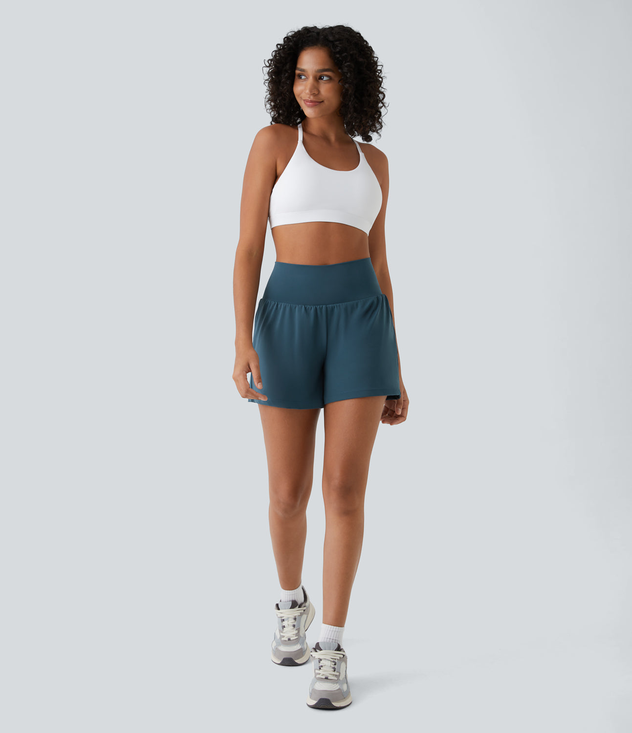 Johanna | Multifunktionale 2-in-1 Yoga-Shorts mit Taschen