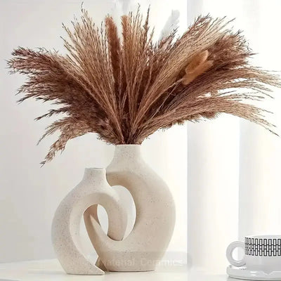 Zendoo | Nordische Boho Vase aus weißer Keramik Zendoo.de