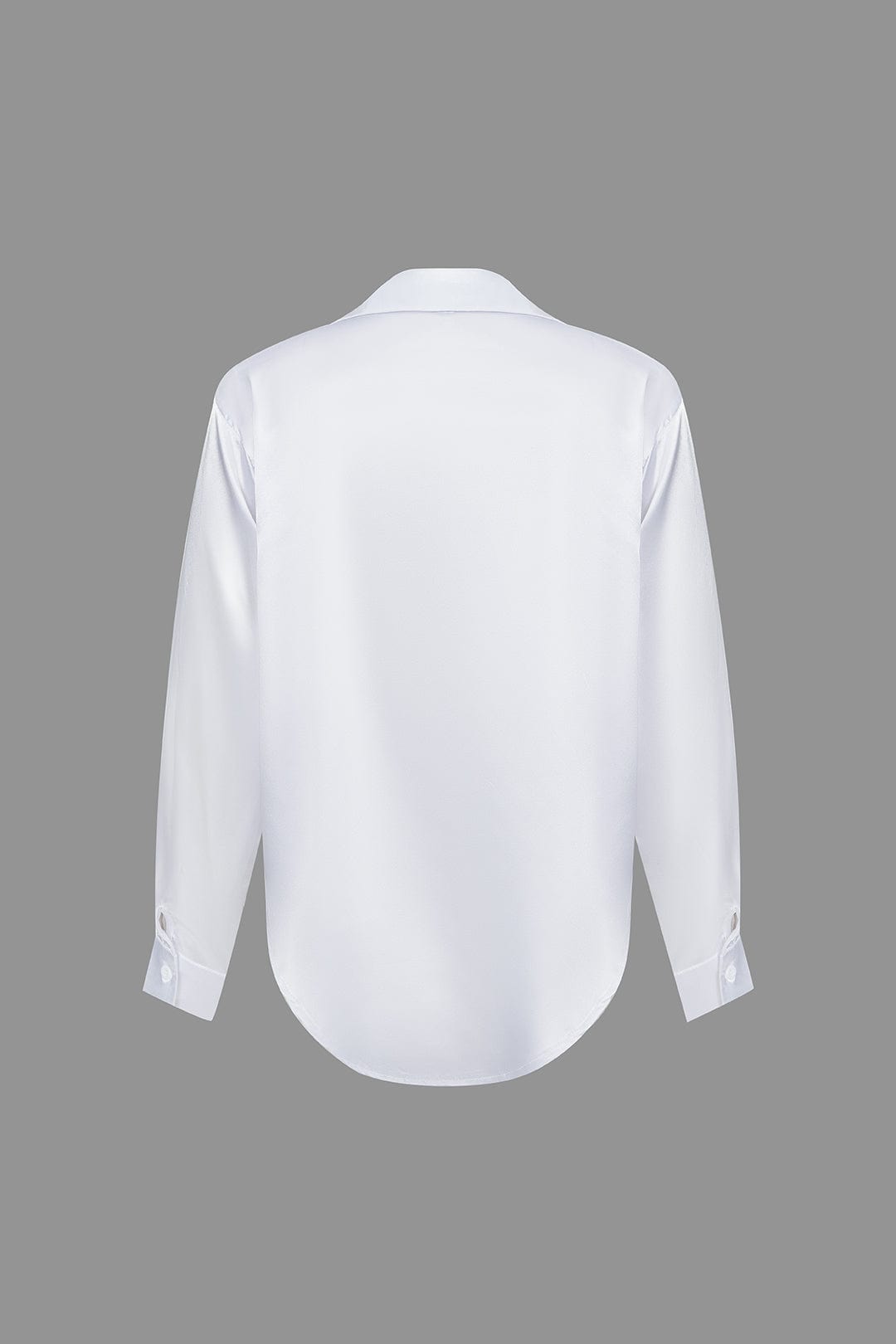 Florentine | Elegante Langarm-Bluse aus seidigem Satin