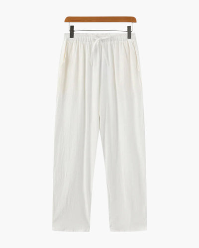 Nathan | Bequeme Herren-Sommer Leinenhose mit elastischem Bund