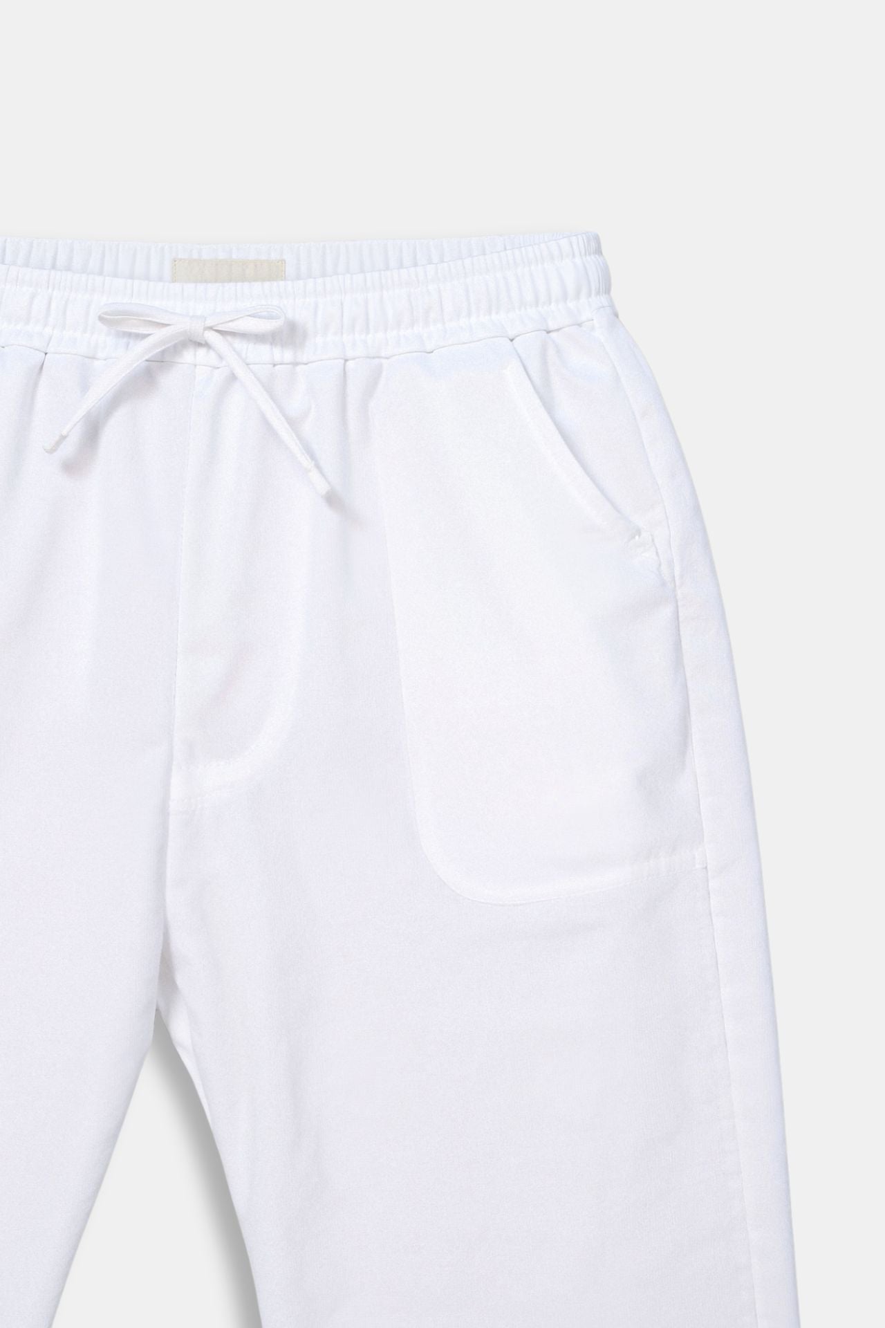 Leonardo | Herren-Loungebundhose in Weiß mit Kordelzug