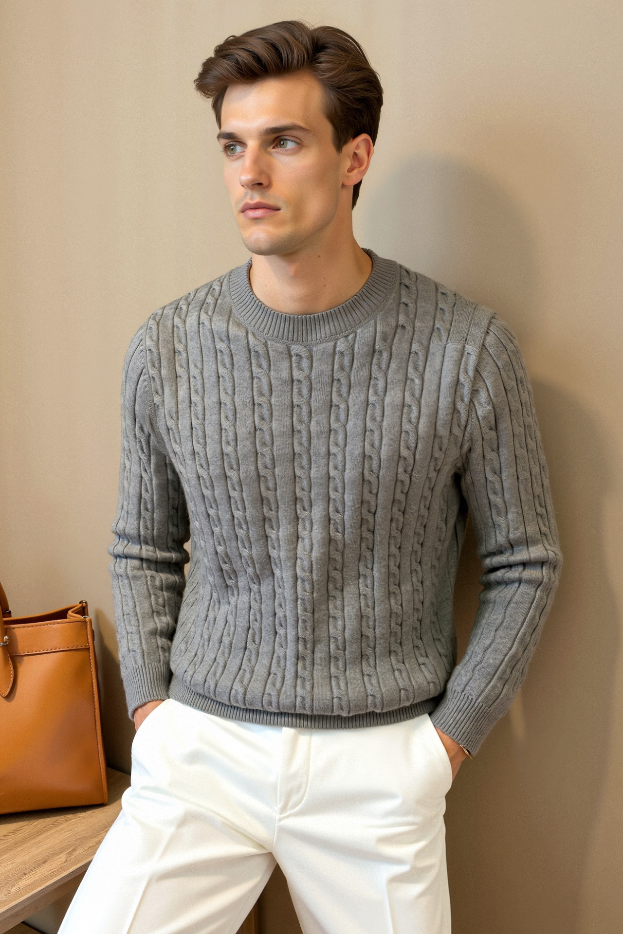 Klassischer Zopfstrickpullover | Eleganz trifft auf Komfort