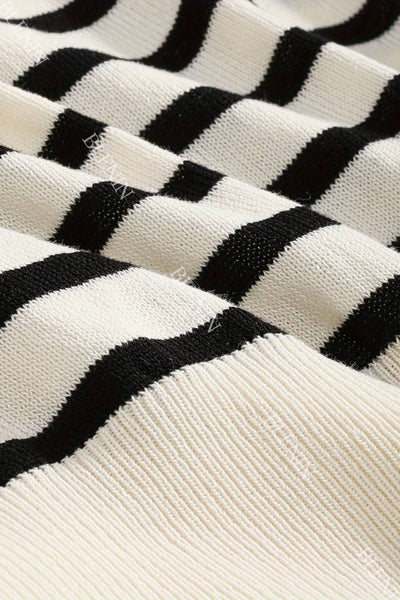 Gestreiftes Poloshirt mit kurzen Ärmeln