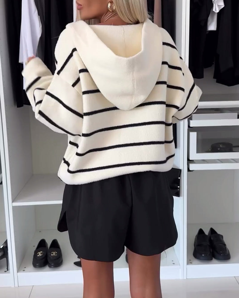 Lara | Kapuzenjacke im Streifen-Design