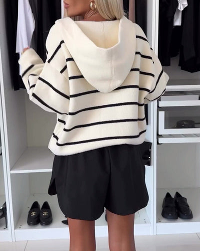 Lara | Kapuzenjacke im Streifen-Design
