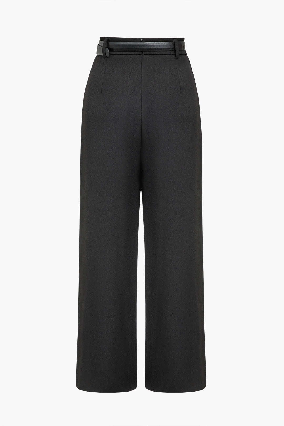 Elena | Elegante High-Waist Hose mit Wickeldetail