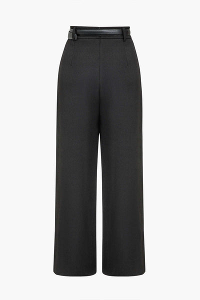 Elena | Elegante High-Waist Hose mit Wickeldetail
