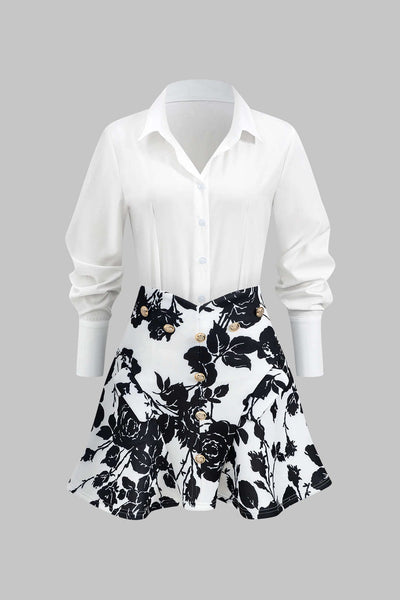 Klara | Elegantes Zweiteiler-Set mit Bluse & Faltenrock