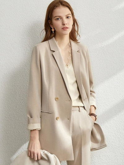 Kirsten | Vielseitiges Blazer und Schmalgeschnittenes Hosen Set mit Knöchellänge