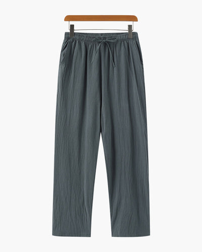 Nathan | Bequeme Herren-Sommer Leinenhose mit elastischem Bund