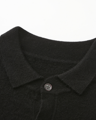 Bennett | Luxuriöser Herren Kaschmirpullover mit Polokragen & Knopfleiste