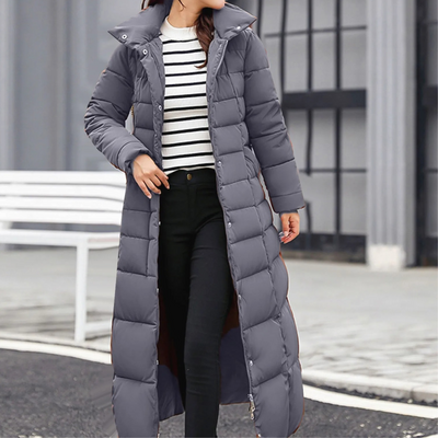 Emilia | Elegante Pufferjacke mit Umlegekragen und Knopf für Damen