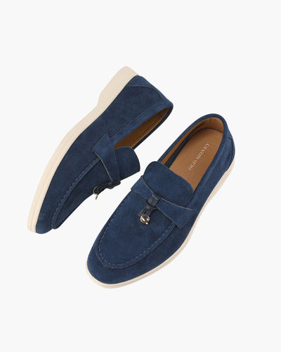 Charlotte | Old Money Style Wildleder Loafer mit Tassel-Detail