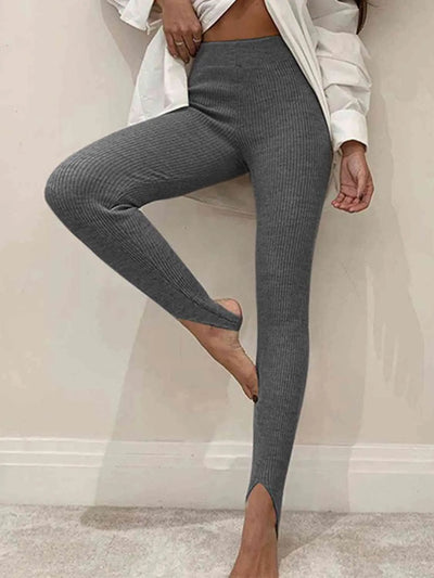 Clara | Gerippte Mid-Waist-Leggings – Komfort und Stil für Jeden Tag Zendoo.de