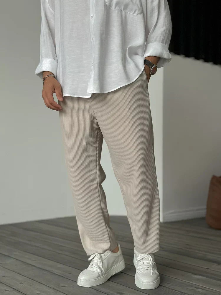 Don | Moderne Hose mit Rippstruktur