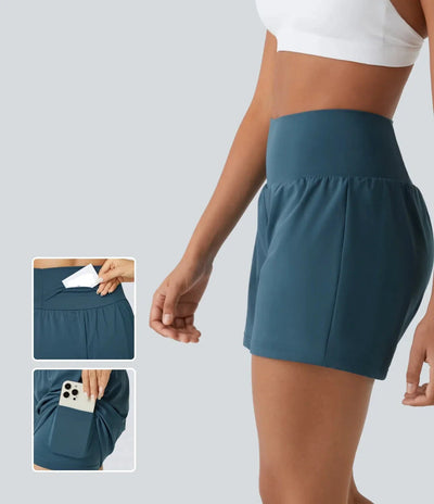 Johanna | Multifunktionale 2-in-1 Yoga-Shorts mit Taschen