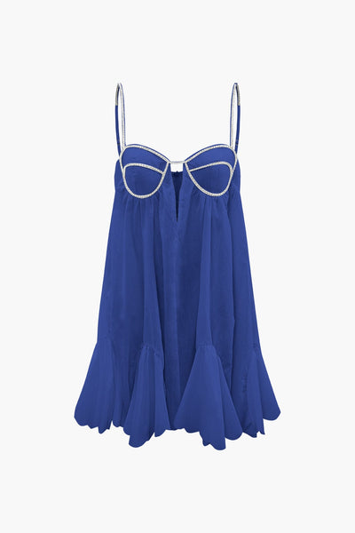 Sophia | Glamouröses Mini-Kleid mit Kristall-Trägern – Feminin & stilvoll für besondere Anlässe