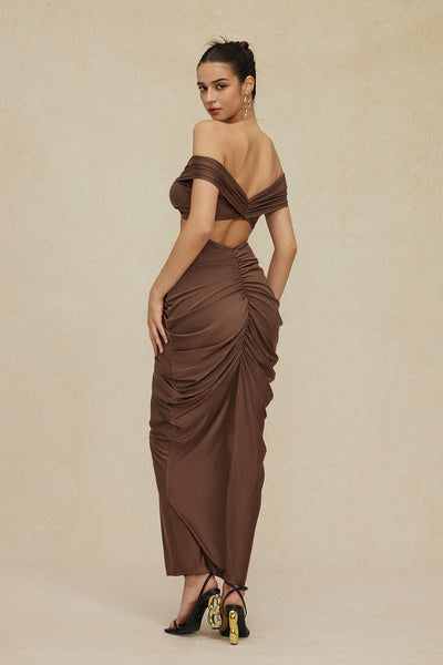 Desiree | Elegantes Off-Shoulder-Set mit Drapierung